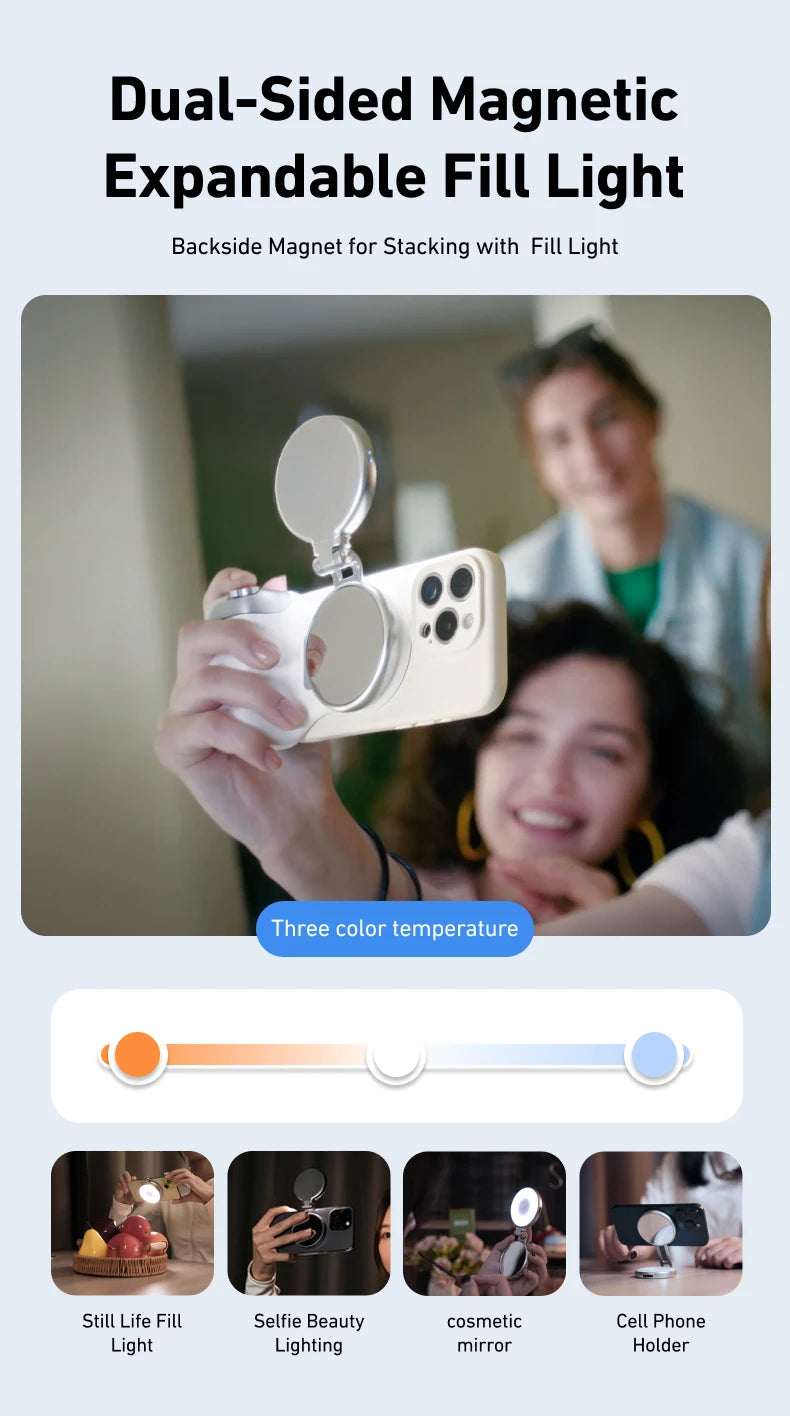 SnapGrip™ マグネット式カメラグリップ