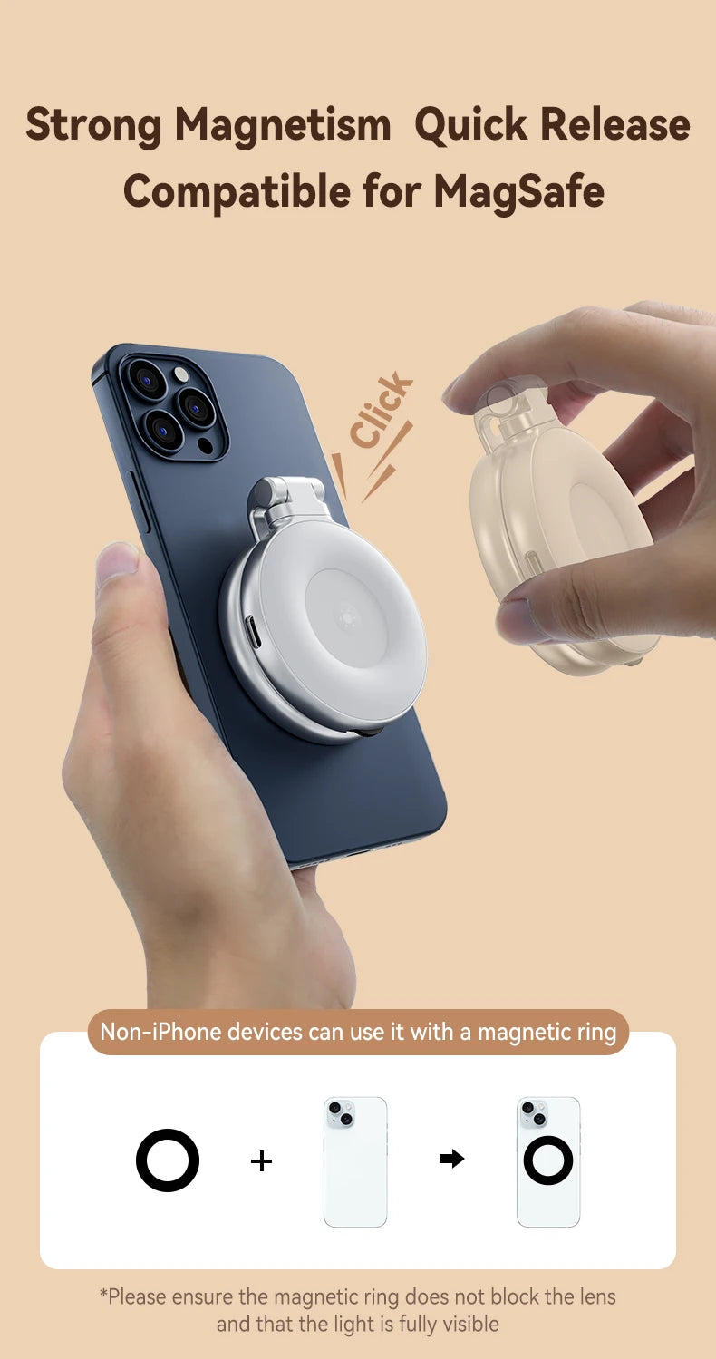 SnapGrip™ マグネット式カメラグリップ